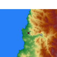Nächste Vorhersageorte - Desierto de Atacama Flughafen - Karte