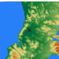 Nächste Vorhersageorte - Valdivia - Karte
