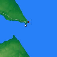 Nächste Vorhersageorte - Cabo Vírgenes - Karte