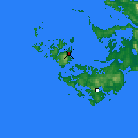 Nächste Vorhersageorte - Weddell Island - Karte