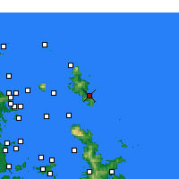 Nächste Vorhersageorte - Great Barrier Island - Karte