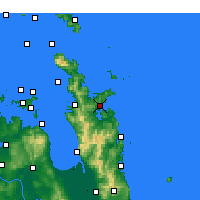 Nächste Vorhersageorte - Whitianga - Karte