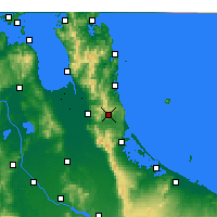 Nächste Vorhersageorte - Waihi - Karte