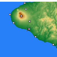 Nächste Vorhersageorte - Hawera - Karte