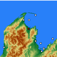 Nächste Vorhersageorte - Tākaka - Karte