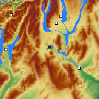 Nächste Vorhersageorte - Omarama - Karte