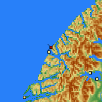 Nächste Vorhersageorte - Secretary Island - Karte