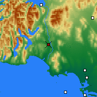 Nächste Vorhersageorte - Clifden - Karte