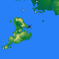 Nächste Vorhersageorte - Halfmoon Bay - Karte
