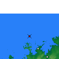 Nächste Vorhersageorte - Troughton Insel - Karte