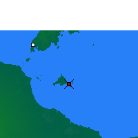 Nächste Vorhersageorte - Sweers Island - Karte