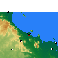 Nächste Vorhersageorte - Townsville - Karte
