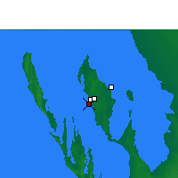Nächste Vorhersageorte - Shark Bay Denham - Karte