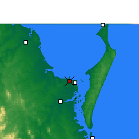 Nächste Vorhersageorte - Pialba - Karte
