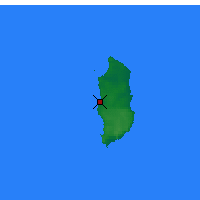 Nächste Vorhersageorte - King Island - Karte