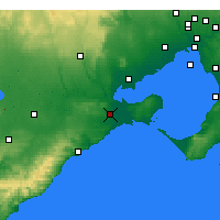 Nächste Vorhersageorte - Geelong - Karte