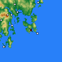 Nächste Vorhersageorte - Port Arthur - Karte