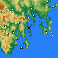 Nächste Vorhersageorte - Bull Bay - Karte