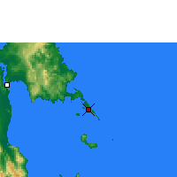 Nächste Vorhersageorte - Guiuan - Karte