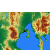 Nächste Vorhersageorte - Davao - Karte