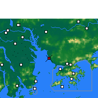 Nächste Vorhersageorte - Shenzhen AP - Karte