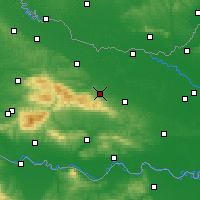 Nächste Vorhersageorte - Orahovica - Karte
