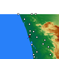 Nächste Vorhersageorte - Chendamangalam - Karte