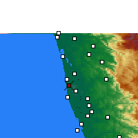 Nächste Vorhersageorte - Kanjikkuzhi - Karte