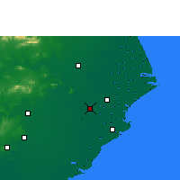 Nächste Vorhersageorte - Kendrapara - Karte