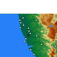 Nächste Vorhersageorte - Mavelikkara - Karte