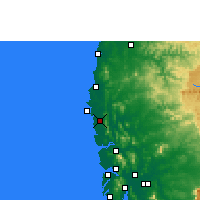 Nächste Vorhersageorte - Palghar - Karte