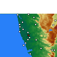 Nächste Vorhersageorte - Tiruvalla - Karte