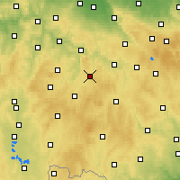 Nächste Vorhersageorte - Humpolec - Karte