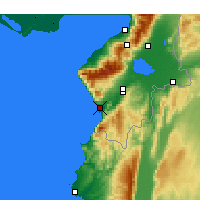 Nächste Vorhersageorte - Samandağ - Karte