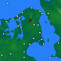 Nächste Vorhersageorte - Hillerød - Karte