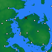 Nächste Vorhersageorte - Bogense - Karte