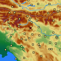 Nächste Vorhersageorte - Železniki - Karte