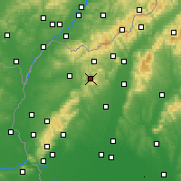Nächste Vorhersageorte - Brezová pod Bradlom - Karte