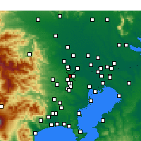 Nächste Vorhersageorte - Niiza - Karte