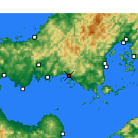 Nächste Vorhersageorte - Shūnan - Karte