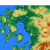 Nächste Vorhersageorte - Ōmuta - Karte