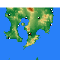 Nächste Vorhersageorte - Kanoya - Karte