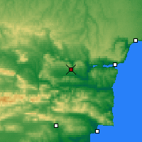 Nächste Vorhersageorte - Prowadija - Karte