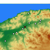 Nächste Vorhersageorte - Oued Sly - Karte