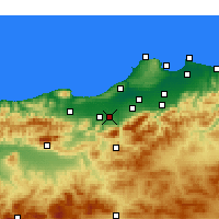 Nächste Vorhersageorte - Mouzaïa - Karte