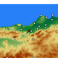 Nächste Vorhersageorte - El Affroun - Karte