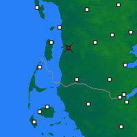 Nächste Vorhersageorte - Skærbæk - Karte