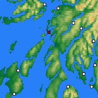 Nächste Vorhersageorte - Loch Fyne - Karte