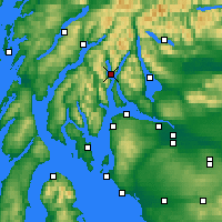 Nächste Vorhersageorte - Loch Goil - Karte