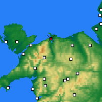 Nächste Vorhersageorte - Conwy - Karte